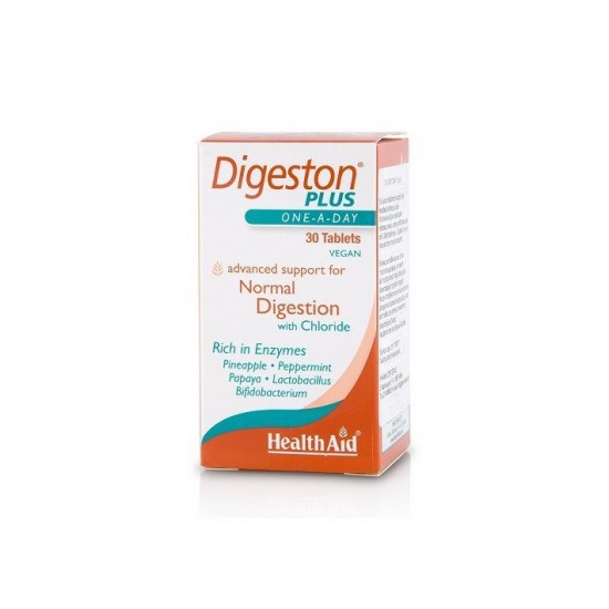Health Aid Digeston PLUS Συμπλήρωμα με συνδυασμό πεπτικών ενζύμων με προβιοτικά, 30 tabs