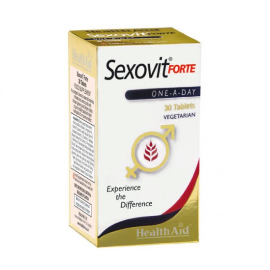 Health Aid Sexovit Forte, Συμπλήρωμα Διατροφής για Τόνωση της Ανδρικής & Γυναικείας Σεξουαλικότητας 30 Ταμπλέτες