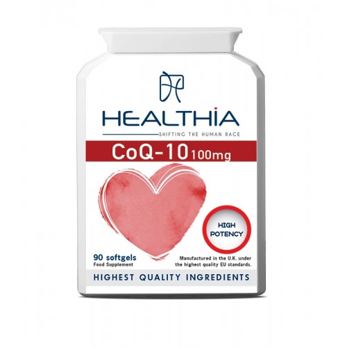 Healthia CoQ-10 100mg Ισχυρό Αντιοξειδωτικό 90 Softgels