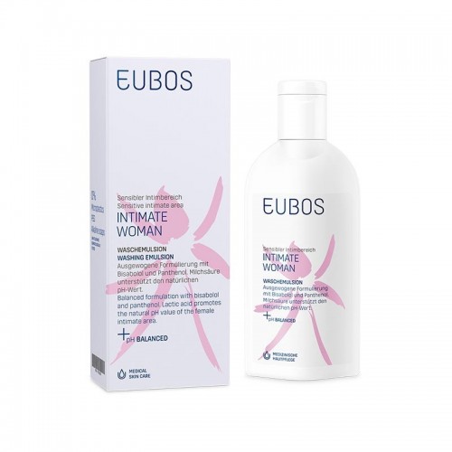 Eubos Intimate Woman Washing Emulsion, Υγρό Καθαρισμού Για Την Ευαίσθητη Περιοχή 200ml Eubos Intimate Woman Washing Emulsion, Υγρό Καθαρισμού Για Την Ευαίσθητη Περιοχή 200ml