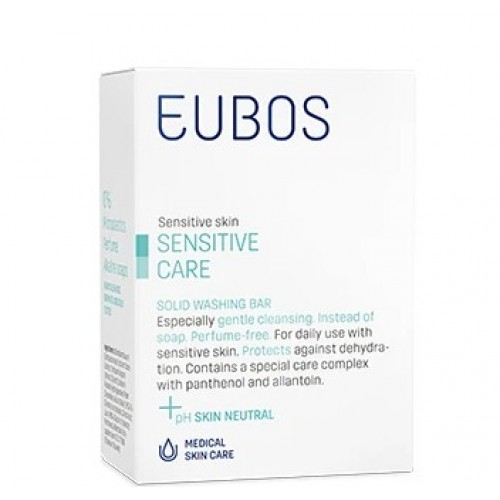 Eubos Sensitive Care Solid Washing Bar, Πλάκα Καθαρισμού για Ευαίσθητα Δέρματα 125gr