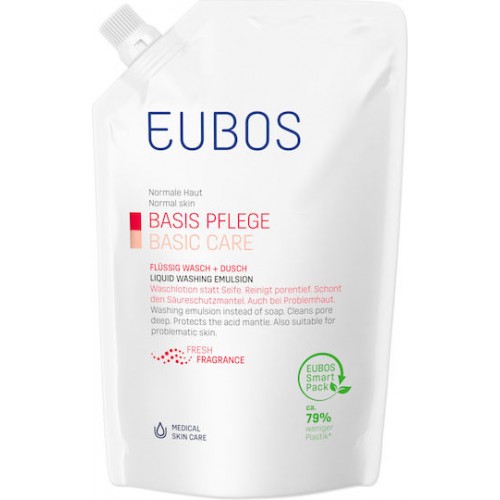 Eubos Refill Liquid Washing Emulsion Red, Υγρό Καθαρισμού Προσώπου & Σώματος 400ml Eubos Refill Liquid Washing Emulsion Red, Υγρό Καθαρισμού Προσώπου & Σώματος 400ml