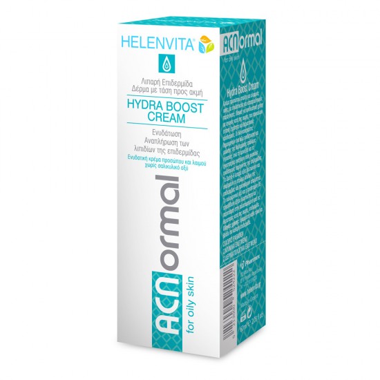  Helenvita ACNormal Hydra Cream, Ενυδάτωση & Αναπλήρωση των Λιπιδίων της Λιπαρής Επιδερμίδας 60ml