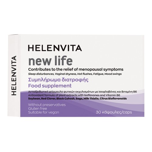 Helenvita New Life Συμπλήρωμα Διατροφής για Γυναίκες στην Εμμηνόπαυση 30 Κάψουλες