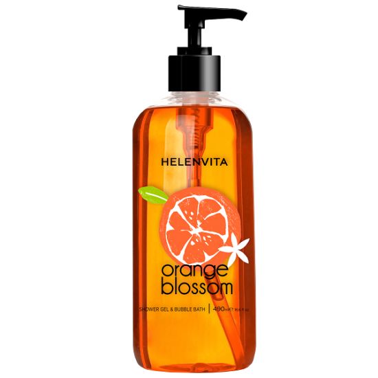 Helenvita Shower Gel Orange Blossom Αφρόλουτρο Με άρωμα από Άνθη Πορτοκαλιάς 490ml