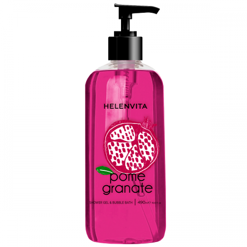 Helenvita Shower Gel Pomegranate Αφρόλουτρο με Φρουτώδες Άρωμα 490ml