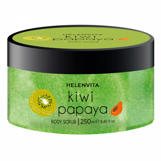 Helenvita Body Scrub Kiwi Papaya Απολέπιση Σώματος Με Άρωμα Ακτινίδιου & Παπάγιας 250ml