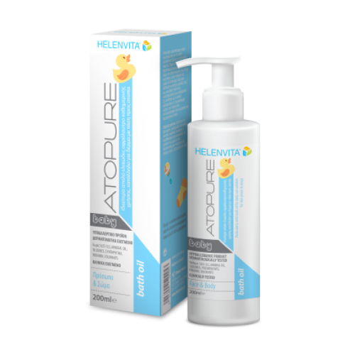 Helenvita Atopure Baby Bath Oil Αφρόλουτρο Για Την Ατοπία 200ml Helenvita Atopure Baby Bath Oil Αφρόλουτρο Για Την Ατοπία 200ml