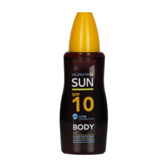 Helenvita Sun Body Oil SPF10 Αντηλιακό Λάδι για Χαμηλή Προστασία 200ml