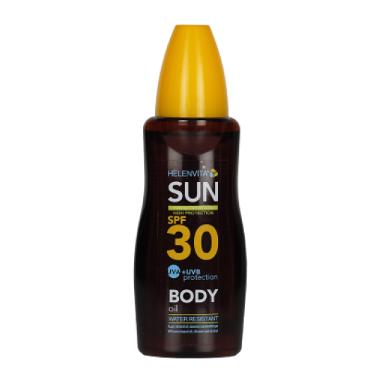 Helenvita Sun Body Oil SPF30 Αντηλιακό Λάδι Υψηλής Προστασίας 200ml