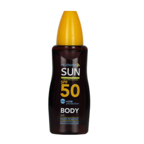Helenvita Sun Body Oil SPF50 Αντηλιακό Λάδι Υψηλής Προστασίας 200ml