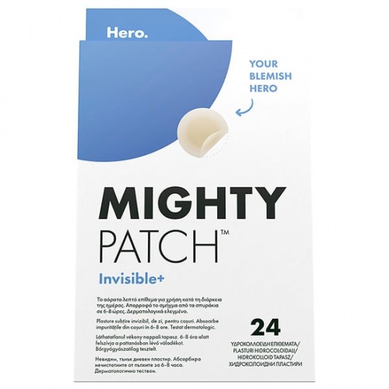 Hero. Mighty Patch Invisible+ Anti-Pimple Επιθέματα για Σπυράκια 24τεμ Hero. Mighty Patch Invisible+ Anti-Pimple Επιθέματα για Σπυράκια 24τεμ