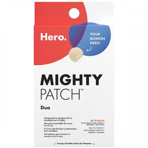 Hero. Mighty Patch Duo Anti-Pimple Επιθέματα για Σπυράκια 12τεμ Hero. Mighty Patch Duo Anti-Pimple Επιθέματα για Σπυράκια 12τεμ