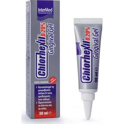Intermed Chlorhexil 0.20% Gingival Gel, Στοματική Γέλη με Πολλαπλή & Μακράς Διάρκειας Δράση 30ml