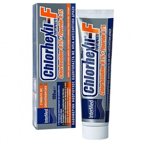 Intermed Chlorhexil-f Toothpaste, Οδοντόπαστα 100ml Intermed Chlorhexil-f Toothpaste, Οδοντόπαστα 100ml