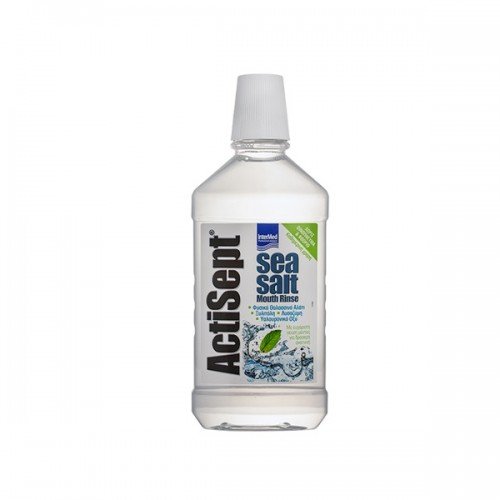 Intermed Actisept Sea salt Mouth rinse, Καθημερινό Στοματικό Διάλυμα  (flx500ml)