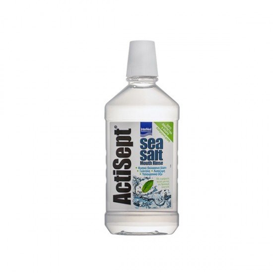 Intermed Actisept Sea salt Mouth rinse, Καθημερινό Στοματικό Διάλυμα  (flx500ml)