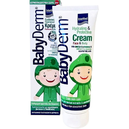Intermed Babyderm Hydrating & Protective Cream Face & Body, Ενυδατική & Προστατευτική Κρέμα Πρόσωπο & Σώμα 125ml Intermed Babyderm Hydrating & Protective Cream Face & Body, Ενυδατική & Προστατευτική Κρέμα Πρόσωπο & Σώμα 125ml