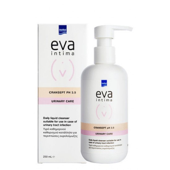 Intermed Eva Intima Cransept PH3.5 Urinary Care Υγρό Καθημερινού Καθαρισμού Κατάλληλο Για Ουρολοιμώξεις 250ml Intermed Eva Intima Cransept PH3.5 Urinary Care Υγρό Καθημερινού Καθαρισμού Κατάλληλο Για Ουρολοιμώξεις 250ml