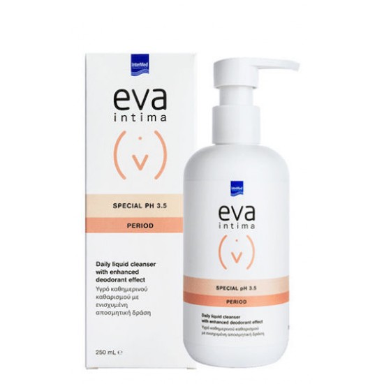 Intermed Eva Intima Special pH 3.5 Υγρό Καθημερινού Καθαρισμού με ενισχυμένη Αποσμητική Δράση 250ml Intermed Eva Intima Special pH 3.5 Υγρό Καθημερινού Καθαρισμού με ενισχυμένη Αποσμητική Δράση 250ml