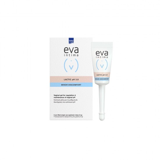 Ena Intima Lactic pH 3,8 Κολπικοί γέλη για τη Ρύθμιση του pH, 9 Προγεμισμένοι Εφαρμοστές μιας Χρήσης 5gr