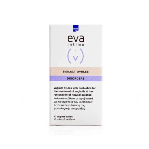 Intermed Eva Biolact Ovules Κολπικά Υπόθετα με Προβιοτικά x10
