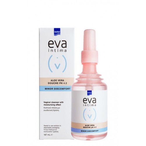 Intermed Eva Intima Douche Aloe Vera PH4.2 Minor Discomfort, Κολπική Πλύση με Ενυδατική Δράση 147ml