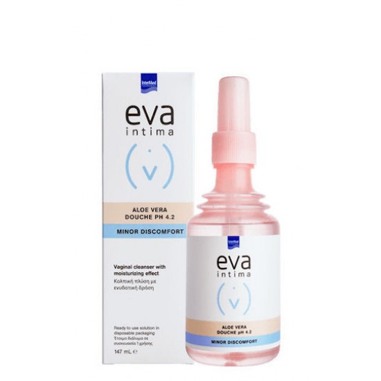 Intermed Eva Intima Douche Aloe Vera PH4.2 Minor Discomfort, Κολπική Πλύση με Ενυδατική Δράση 147ml