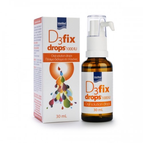 Intermed D3Fix Drops 1000iu Πόσιμο Διάλυμα σε Σταγόνες 30ml Intermed D3Fix Drops 1000iu Πόσιμο Διάλυμα σε Σταγόνες 30ml