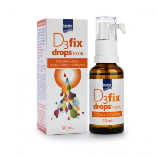 Intermed D3 Fix Drops 1000iu Πόσιμο Διάλυμα σε Σταγόνες 30ml Intermed D3 Fix Drops 1000iu Πόσιμο Διάλυμα σε Σταγόνες 30ml
