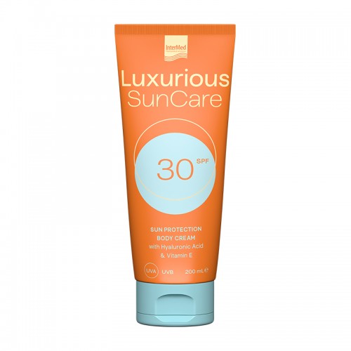 Intermed Luxurious SunCare Body Cream SPF30 Αντηλιακή Κρέμα Σώματος & Ενυδάτωσης 200ml