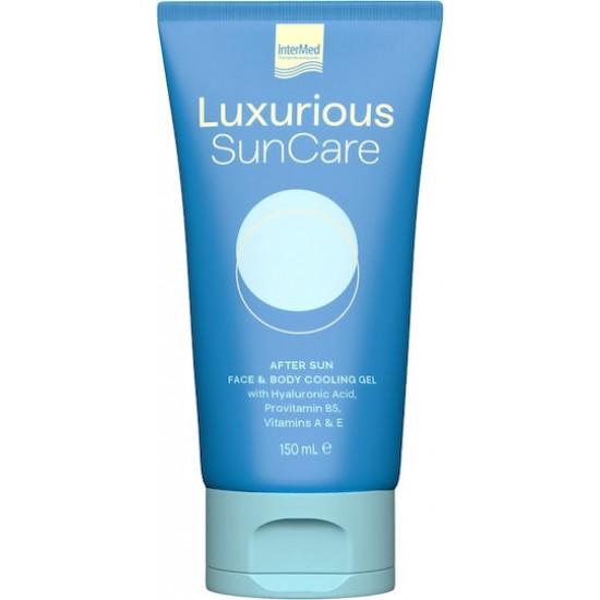 Intermed Luxurious Sun Care After Sun Cooling Gel Face & Body με Χαμομήλι & Υαλουρονικό Οξύ 150ml