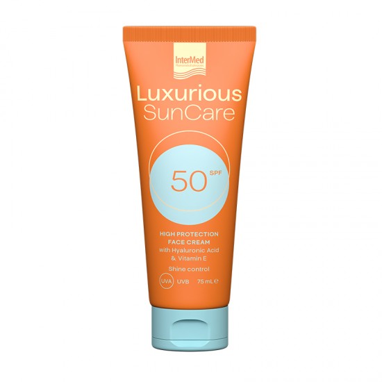 Intermed Luxurious SunCare Face Cream SPF50, Αντηλιακή Κρέμα Προσώπου 75ml
