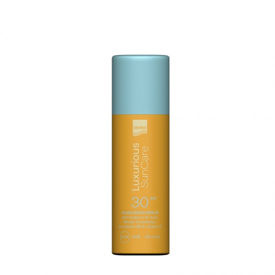 Intermed Luxurious SunCare Sunscreen Face Serum SPF30, Αντηλιακός Ορός Ενυδάτωσης & Προστασίας 50ml Intermed Luxurious SunCare Sunscreen Face Serum SPF30, Αντηλιακός Ορός Ενυδάτωσης & Προστασίας 50ml