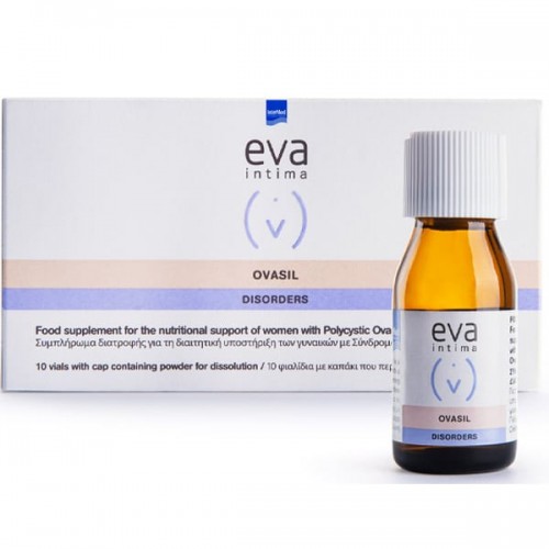 Intermed Eva Intima Ovasil Συμπλήρωμα Διατροφής για την Υποστήριξη Γυναικών με Σύνδρομο Πολυκυστικών Ωοθηκών 10 Φιαλίδια Intermed Eva Intima Ovasil Συμπλήρωμα Διατροφής για την Υποστήριξη Γυναικών με Σύνδρομο Πολυκυστικών Ωοθηκών 10 Φιαλίδια