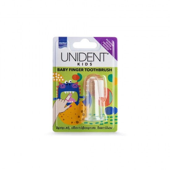 Intermed Unident Kids Baby Finger Toothbrush Βρεφική Οδοντόβουρτσα Δακτύλου 1τεμ