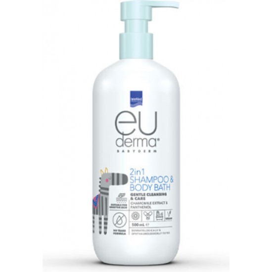 Intermed Euderma Babyderm 2in1 Shampoo & Body Bath Παιδικό Σαμπουάν & Αφρόλουτρο 500ml Intermed Euderma Babyderm 2in1 Shampoo & Body Bath Παιδικό Σαμπουάν & Αφρόλουτρο 500ml