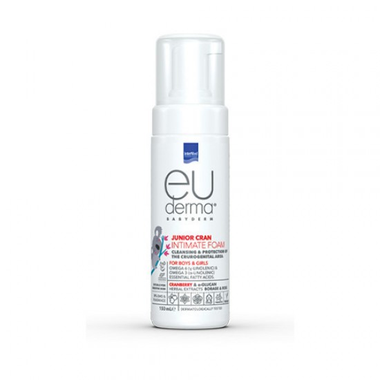 Intermed Euderma Babyderm Junior Cran Intimate Foam Αφρός Καθαρισμού της Γεννητικής Περιοχής για Αγόρια & Κορίτσια 150ml Intermed Euderma Babyderm Junior Cran Intimate Foam Αφρός Καθαρισμού της Γεννητικής Περιοχής για Αγόρια & Κορίτσια 150ml