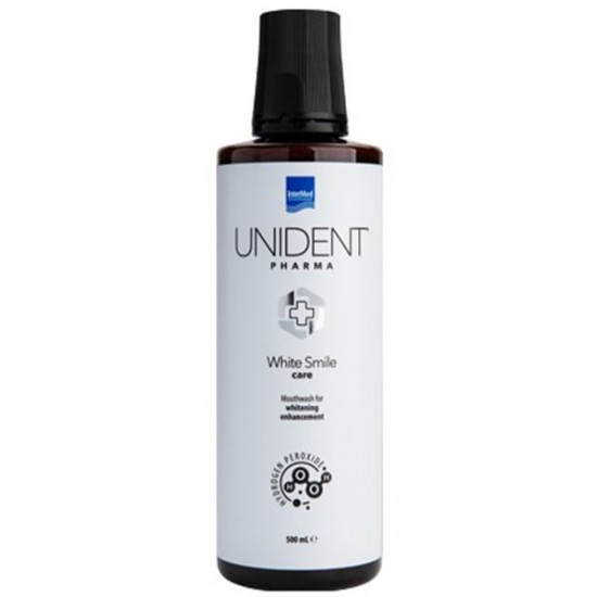 ΙnterMed Unident Pharma Mouthwash White Smile Στοματικό Διάλυμα για Λεύκανση 500ml