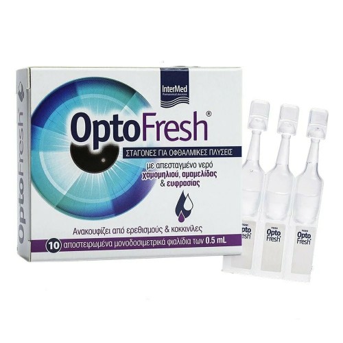 Intermed Optofresh Drops Σταγόνες για Οφθαλμικές Πλύσεις 10 x 0,5ml Intermed Optofresh Drops Σταγόνες για Οφθαλμικές Πλύσεις 10 x 0,5ml