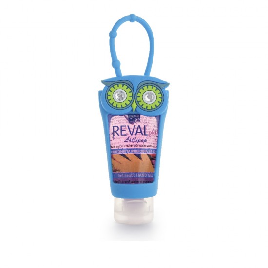 Intermed Reval Plus Antiseptic Hand Gel Lollipop Κουκουβάγια Μπλε 30ml