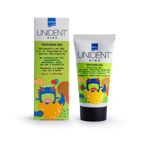 Intermed Unident Kids Teething Gel ,Καταπραϋντικό Gel Για Τα Συμπτώματα Της Πρώτης Οδοντοφυϊας Για Άνω Των 3 Μηνών 30ml Intermed Unident Kids Teething Gel ,Καταπραϋντικό Gel Για Τα Συμπτώματα Της Πρώτης Οδοντοφυϊας Για Άνω Των 3 Μηνών 30ml