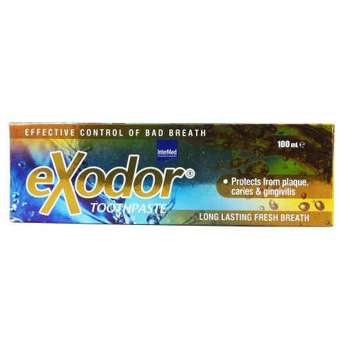 Intermed Exodor Toothpaste, Οδοντόκρεμα για τον Έλεγχο της Κακοσμίας του Στόματος 100ml Intermed Exodor Toothpaste, Οδοντόκρεμα για τον Έλεγχο της Κακοσμίας του Στόματος 100ml