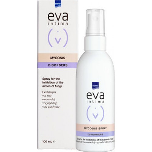 Intermed Eva Mycosis Intimate Spray, Εκνέφωμα για την Αναστολή της Ανάπτυξης Μυκητών 100ml