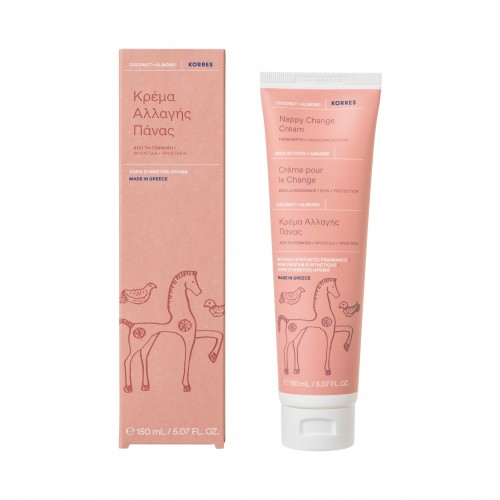 Korres Nappy Change Cream Coconut + Almond, Κρέμα Αλλαγής Πάνας 150ml Korres Nappy Change Cream Coconut + Almond, Κρέμα Αλλαγής Πάνας 150ml