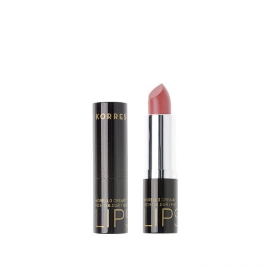  Korres Morello Creamy Lipstick No 16 Ζεστό Ροζ, Σταθερό-Λαμπερό Αποτέλεσμα 3,5 gr