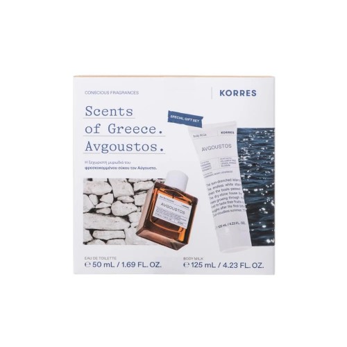 Korres Promo Scents of Greece Avgoustos Eau de Toilette Άρωμα, 50ml & Body Milk 125ml Korres Promo Scents of Greece Avgoustos Eau de Toilette Άρωμα, 50ml & Body Milk 125ml