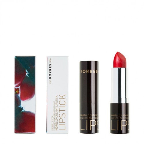 Korres Morello Matte Lipstick 52 Red Satin, Κραγιόν 3.5gr Korres Morello Matte Lipstick 52 Red Satin, Κραγιόν 3.5gr