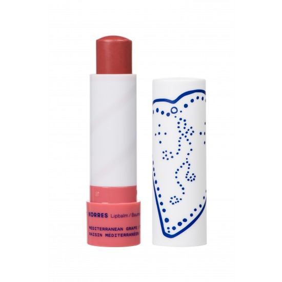 Korres Lip Balm Mediterranean Grape, Ενυδατικό για τα Χείλη με Χρώμα 4,5gr Korres Lip Balm Mediterranean Grape, Ενυδατικό για τα Χείλη με Χρώμα 4,5gr