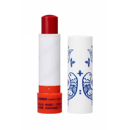 Korres Lip Balm Wild Rose, Ενυδατικό για τα Χείλη με Χρώμα, 4,5g